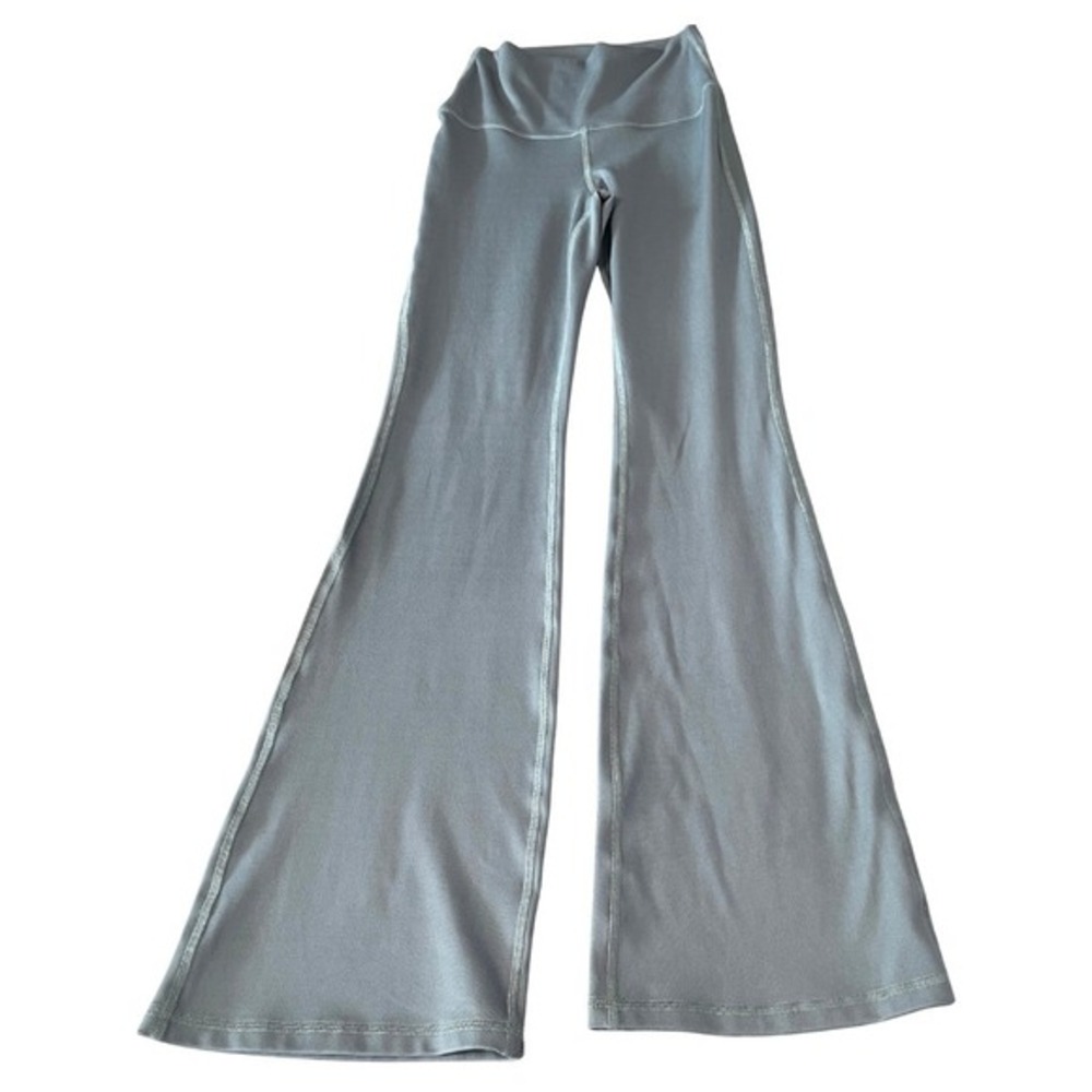 Gilly Hicks Go‎ Recharge High-Rise Flare Leggings Womens XS Gray Soft Stretch